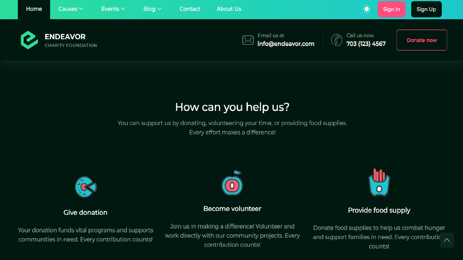 An image of the African Women Charity project.