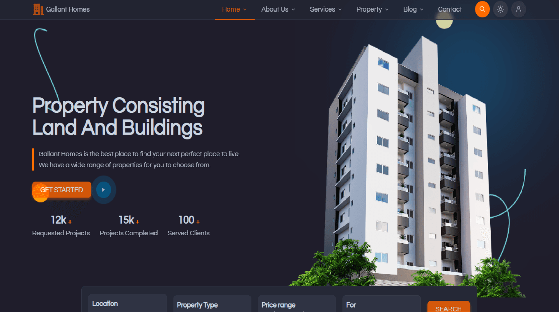 An image of the Gallant Homes project.